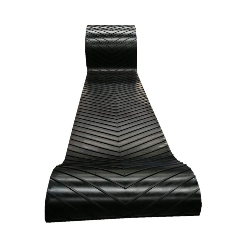 Cinta transportadora de caucho impermeable Multi V Chevron 