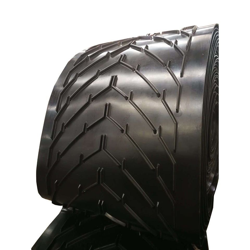 Cinta transportadora de caucho impermeable Multi V Chevron 